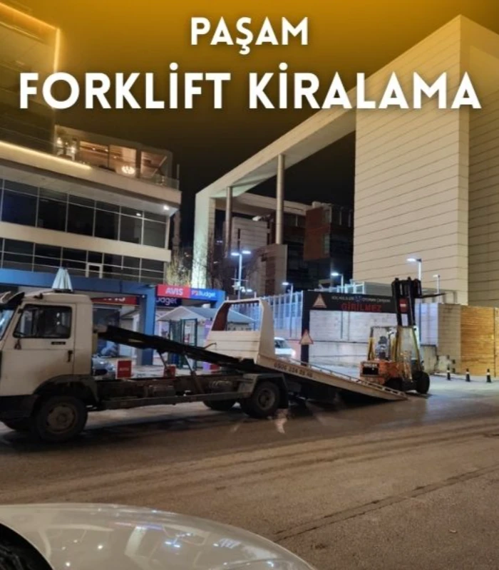 Dikmen kiralık forklift hizmeti veren Paşam Forklift Kiralama sahada çalışma